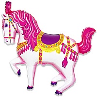 FM фигура 902693 Лошадь Цирковая фуксия МИНИ 14" фольгированный шар