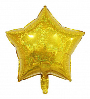 K 18" звезда Золото Gold Фольгированое