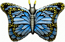 FM фигура большая 901778 Бабочка махаон Фольга синий