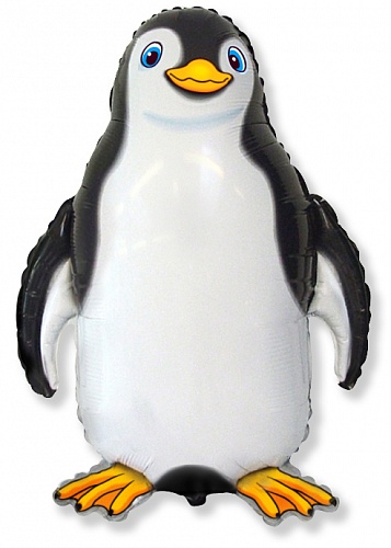 FM фигура большая 901745 Пингвин счастливый Фольга черная